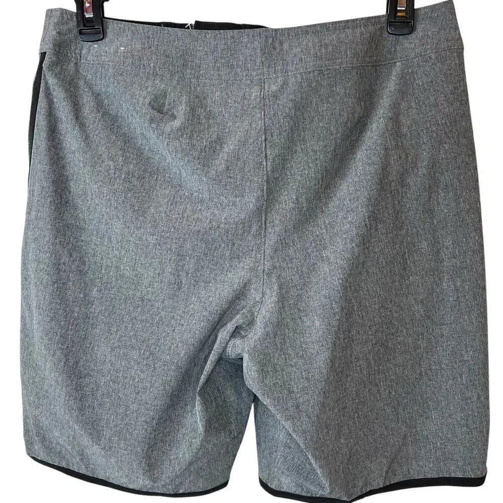 HOLLISTER Watersport Hybrid Shorts Swim Trunks in Gray and Black Men's 32 Waist